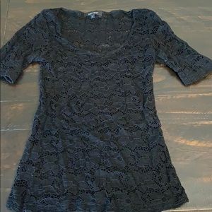 Black lace shirt